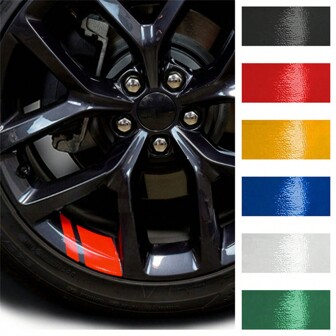 Redefine Your Ride With 4pcs Reflective Car Wheel Rim Vinyl Stickers