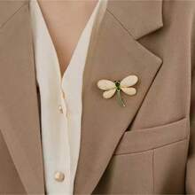 1個可愛優雅閃亮的蜻蜓胸針,適用於西裝、外套裝飾,派對珠寶 - 彩色 - 查看 5