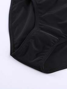 Women Racerback Tankini Set Summer Beach Tropical Printed Splicing Swimwear Two Pieces Bathing Suit - Orange - View 8