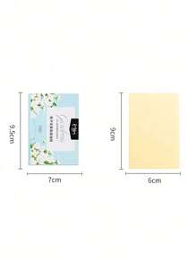 100 pièces Papier buvard, pack mini portable de feuilles absorbantes d'huile faciale, tissu de contrôle de l'huile de nettoyage du visage, papier buvard doux convenant pour la peau grasse et les voyages, disponible en 4 couleurs