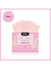 100 pièces Papier buvard, pack mini portable de feuilles absorbantes d'huile faciale, tissu de contrôle de l'huile de nettoyage du visage, papier buvard doux convenant pour la peau grasse et les voyages, disponible en 4 couleurs