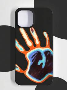 Coolane Hand Print Phone Case Compatible With IPhone&Samsung Galaxy - Black - View 1