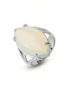 1 件装水晶戒指天然石戒指,适合女士男士可调节愈合玫瑰石英青金石蛋白石绿松石指环新年情人节珠宝礼物 G574,妈妈,母亲,母亲节,礼物