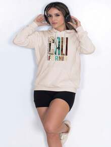 Women Sweatshirts - 米色 - 查看 6