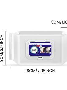 廚房清潔濕巾,多效厚重濕巾,用於清潔廚房頑固污漬、油垢和油汙 - 白色 - 查看 1