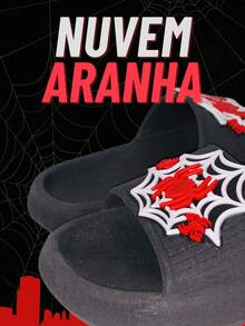 Nuvem Chinelo Infantil Super Aranha Escola Passio Moda Estilo 27 ao 34