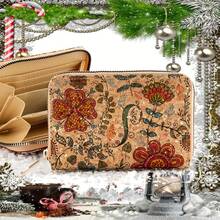 曼德拉風格錢包，印花女式包，多功能多卡位小包，中等尺寸規格 - 彩色 - 查看 4