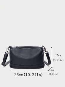 Bolso Bandolera Multibolsillos Con Múltiples Compartimentos