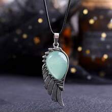 1pc Vintage Wing Pendant Crystal Single Wing Personalized Fashionable Crystal Necklace, Ideal For Parties And Important Occasions, Suitable For Women's Dates - Crystal Single Wing Pendant - View 3