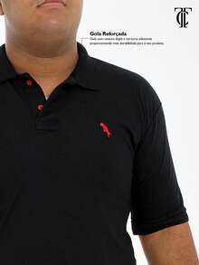 Men Polo Shirts - Đen và trắng - Xem 3