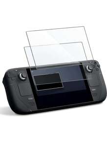 2入組高清鋼化玻璃屏幕保護貼,適用於steam Deck遊戲機 - 無色 - 查看 1