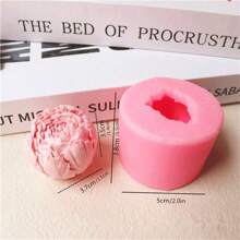 1pc 3d Flower Shaped Silicone Mold For Rose, Tulip, Peony, Chrysanthemum, And Carnation Fondant Cake Decoration, Handmade Soap, Wax Melts, Car Aroma Diffuser, Jewelry Casting- Random Color