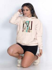 Women Sweatshirts - 米色 - 查看 1