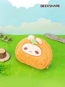 GeekShare Geeshare 1pc Cute Plush Orange Rabbit Carrying Case Compatible With Ps5/Xbox/Ns Pro Controllers And Other Small Accessories - orange - View 9