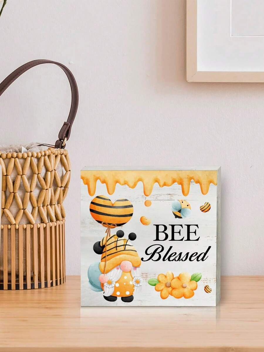 1入10cm×10cm Pvc材質蜜蜂和矮人設計印花裝飾,非常適合日常裝飾和作為紀念禮物贈送給朋友,適用於客廳、會議室、圖書館、辦公桌、酒吧桌、餐桌等各種場合裝飾。 - 彩色 - 查看 1