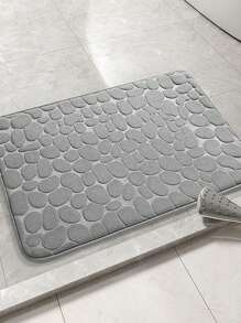 1 tấm thảm nhà tắm chống trượt, thấm hút tốt, họa tiết sỏi, mềm mại, nhanh khô, thích hợp cho phòng tắm gia đình, trang trí nhà bếp và các không gian trang trí nhà cửa khác. Thảm trải sàn ngoài trời, thảm cửa ra vào mùa hè. - Màu Xám nhạt - Xem 6