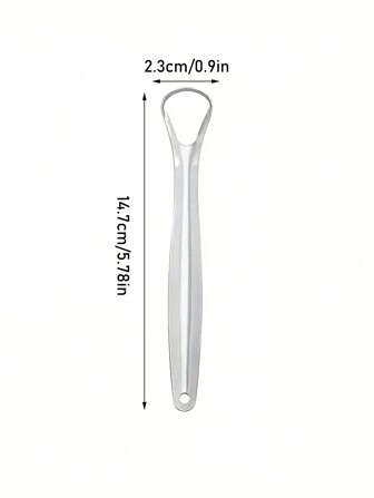 1 件不锈钢舌刮器，用于减少口臭 - 小巧便携，有效清洁舌头