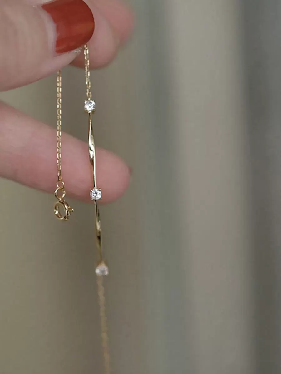 BALMORA 1pc Elegant S925 Sterling Silver Water Ripples, Twisted Wire & Decorated Bracelet For Women, Great For Daily Wearing And Gifts