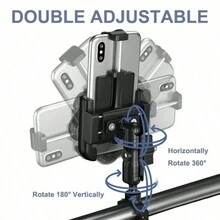 360 Degree Rotatable Motorcycle Phone Holder 7.0 Inch Electric Bicycle Phone Holder Adjustable Bicycle Phone Holder - Apricot - View 5