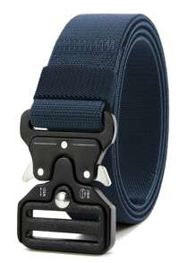 1件男士眼鏡蛇紋路尼龍腰帶,配有扣環,適用於戶外活動和訓練 - Multicolore - 查看 6