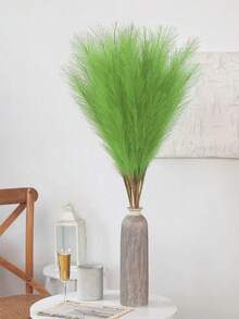 10入/20入人造蘆葦,55cm/21.65in高毛絨假草,適合作為地花瓶填充物的大型普通稈木枝,在家廚房波希米亞風格裝飾,房間裝飾,婚禮派對裝飾中使用 - 綠色 - 查看 7