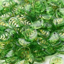 50入/批金色綫綠葉子吊墜亞克力墜子,diy家居手工藝品製作,髮夾手鏈耳環項鍊聖帕特裡克節裝飾 - 綠色 - 查看 11