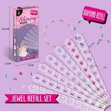 1個兒童女孩髮飾鑽石貼紙diy玩具裝扮配件珠子貼紙手動打孔機 - 單獨貼鑽補充12pcs - 查看 2