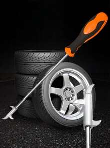 1pc Car Tire Stone Removal Tool, Multi-Functional Pick Stone Clearing Hook To Remove Stones, Prevent Tire Burst - Orange - View 6