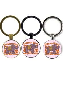 3pcs/Set Creative Cartoon Elephant Print Pen, Available In Black, Antique Bronze And Silver Color, For Teacher's Day, Friends, Family And Lovers' Gifts - Multicolor - View 1