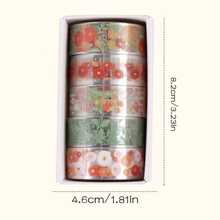 1 盒花瓣圖案寵物膠帶/透明雛菊、櫻花、風信子、罌粟、薰衣草圖案可愛剪貼簿膠帶用於水瓶邊緣密封/適合剪貼簿、日記、diy 裝飾 - Hyacint - 查看 6