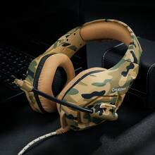 Onikuma K1-b 電競耳機,帶有柔韌的降噪麥克風,新型巧妙設計,有線3d立體音頻耳機 - 黃色 - 查看 6