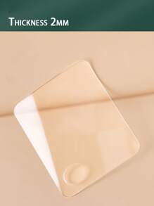 1pc Acrylic Cosmetic Palette With Hole, Transparent Makeup Mixing Palette