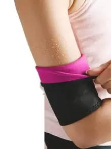 MELERIO 2 pièces Bandes de bras de sauna en néoprène, manches de compression pour le sport. Protecteur de coude pour le travail, pour hommes et femmes. Équipement de gym pour le boxing, fournit un soutien