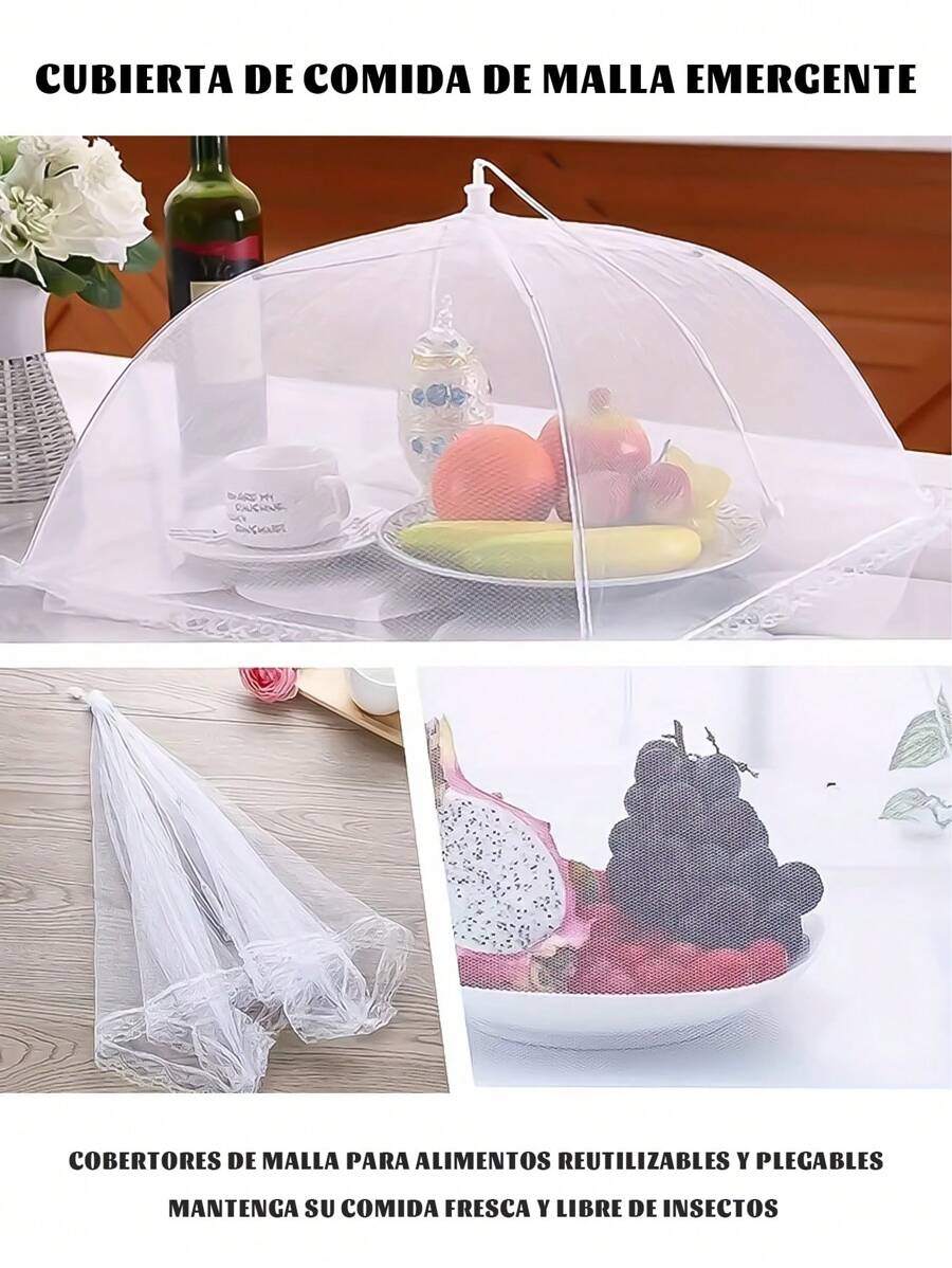 5 Pack Food Cover Tents, Pop-Up Food Tents, Food Covers For