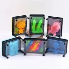 1個隨機3d克隆手模型diy塑料針繪畫雕塑正方形裝飾品,適用於假日或生日 - 1pc 隨機 - 查看 4