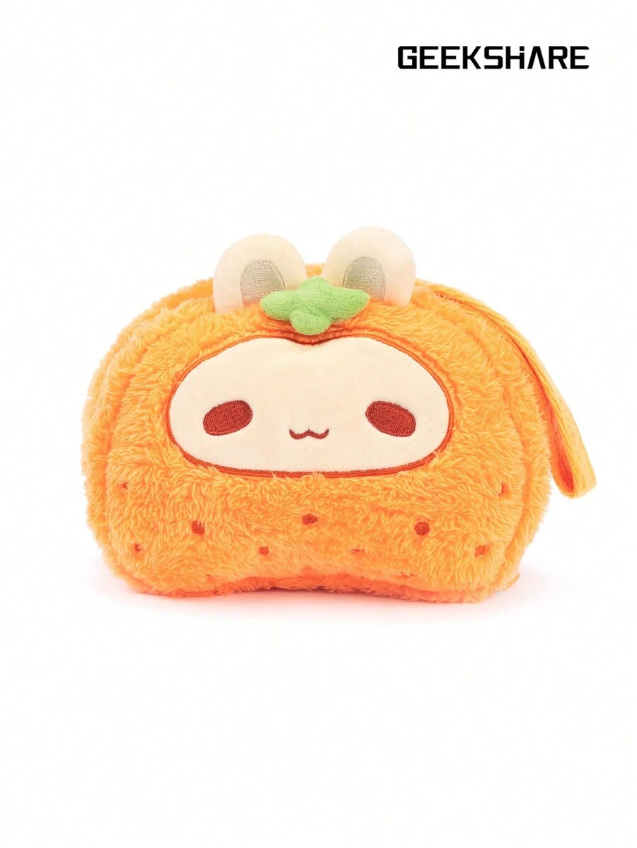 GeekShare Geeshare 1pc Cute Plush Orange Rabbit Carrying Case Compatible With Ps5/Xbox/Ns Pro Controllers And Other Small Accessories - orange - View 1