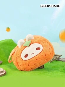 GeekShare Geeshare 1pc Cute Plush Orange Rabbit Carrying Case Compatible With Ps5/Xbox/Ns Pro Controllers And Other Small Accessories - orange - View 8