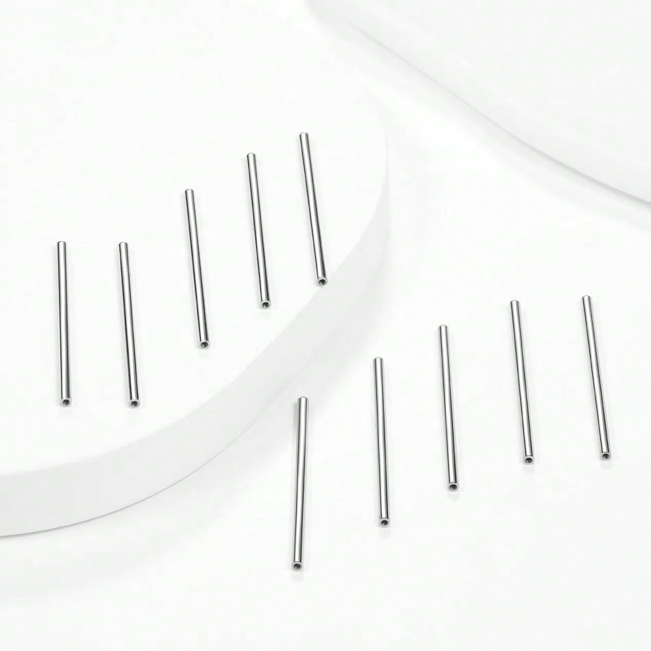 10pcs/Lot Steel Internal Thread Straight Barbell Replacement