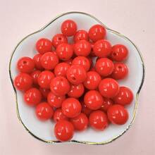 50顆10mm時尚純色亞克力圓珠,diy手鍊項鍊耳環首飾製作 - 10mm/50個 - 查看 16