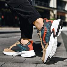 Men's Casual Sneakers Non-Slip Outdoor Athletic Running Jogging Shoes Plus Size 2024 New 39-48 - Khaki - View 6