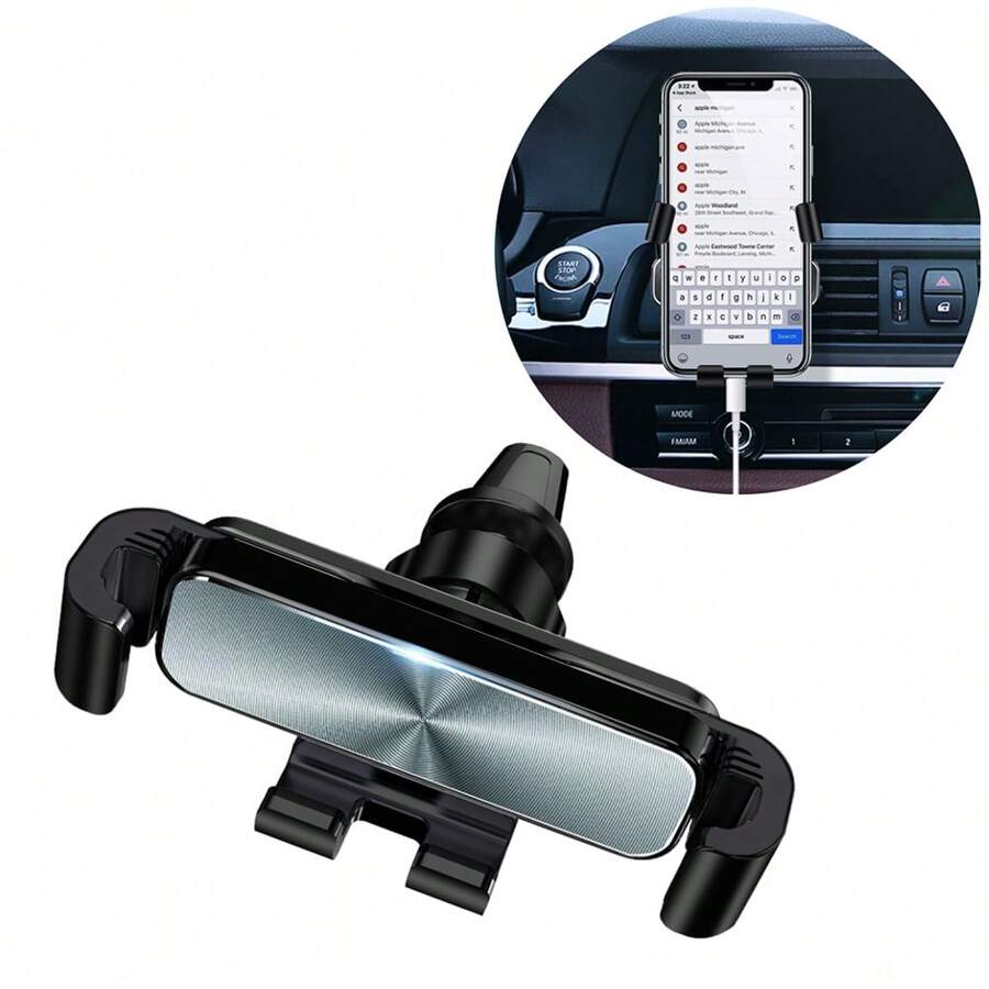 Soportes para coches Soporte para teléfono móvil, rejilla de ventilación del coche, smartphone, soporte universal para coche, soporte portátil, accesorios para coche - Negro - Ver 1