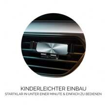 Soportes para coches Soporte para teléfono móvil, rejilla de ventilación del coche, smartphone, soporte universal para coche, soporte portátil, accesorios para coche - Negro - Ver 8