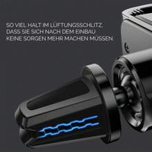 Soportes para coches Soporte para teléfono móvil, rejilla de ventilación del coche, smartphone, soporte universal para coche, soporte portátil, accesorios para coche - Negro - Ver 6
