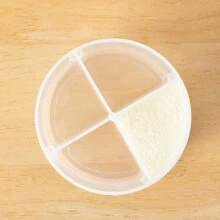 1pc Portable Milk Powder & Food Storage Box With Four Compartments, Easy Detachable And Cleanable