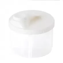 1pc Portable Milk Powder & Food Storage Box With Four Compartments, Easy Detachable And Cleanable