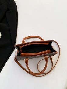 時尚女士手提包是一款新潮的高端肩袋和萬能格紋斜挎包 - 彩色 - 查看 7