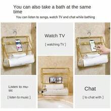 Bathroom Waterproof Clothing Hanging Bag For Bathing, Clothes And Mobile Phone Storage Bag, Wall Hanging Large Capacity Storage Bag - White (Large Size) - 1 Bag - White - View 8