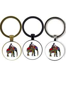 3pcs/Set Creative Cartoon Elephant Print Pen, Available In Black, Antique Bronze And Silver Color, For Teacher's Day, Friends, Family And Lovers' Gifts - Multicolor - View 4