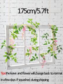 Nejlue Artificial Flowers/Plants1111 Home & Living 1 件/2 件人造花絲綢紫藤花環假紫藤藤藤絲綢吊花適合家庭花園戶外儀式婚禮拱門花卉裝飾粉紅色 - 粉色 - 查看 2