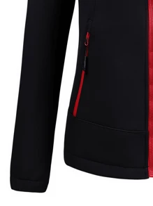 Giacca da donna con cappuccio, imbottita termicamente, antivento e calda, adatta per sport all'aperto, casual, autunno e inverno